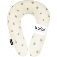 La Bebe ™ Snug Nursing Maternity Pillow  Art.111352 White&Beige Stars Подковка для сна, кормления малыша 20x70cm