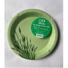 Gogreen Экологические бумажные тарелки Reed Go Green Ø18см 10 шт./0,07 кг