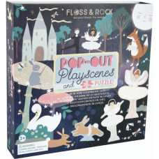 Floss & Rock Pop Out Play Scene, Enchanted, 20 pcs.