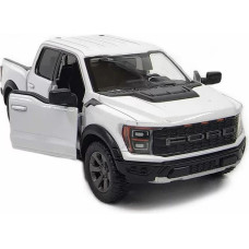 Kinsmart toy car, 2022 Ford F-150 Raptor, white