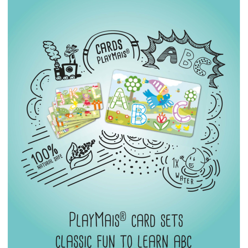 Playmais card set LEARN ABC