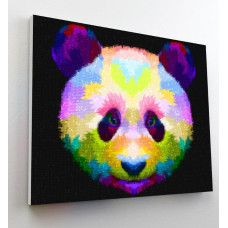 Splat Planet pixel art PANDA 30x40 cm