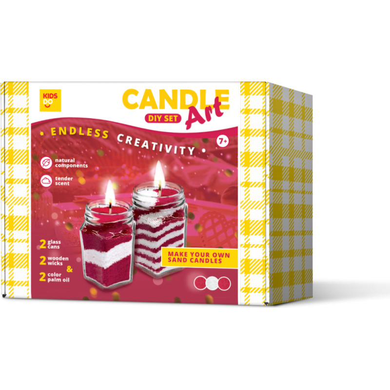 Kids Do DIY комплект из свечей своими руками LV. Красный, Белый, Красный