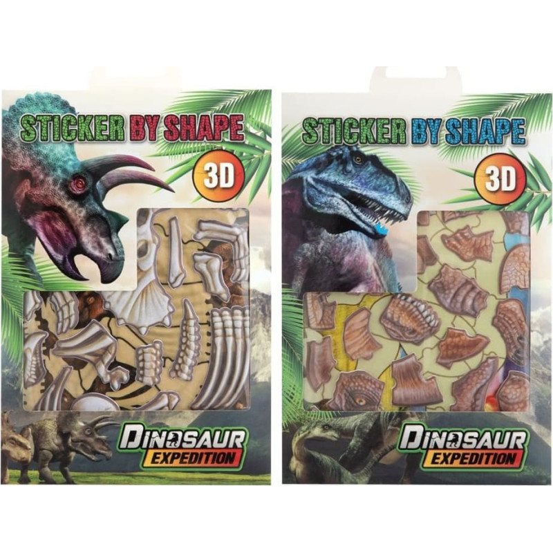 Dinosauruse 3D kleepsuleht