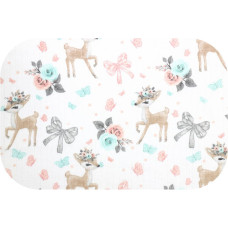 Ega Kids Diaper - 10482 - TETRA PRINT - EGA - ROE DEER with the BOW - size 70x80 cm