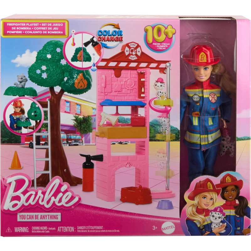 Barbie Игровой набор пожарная HRG55