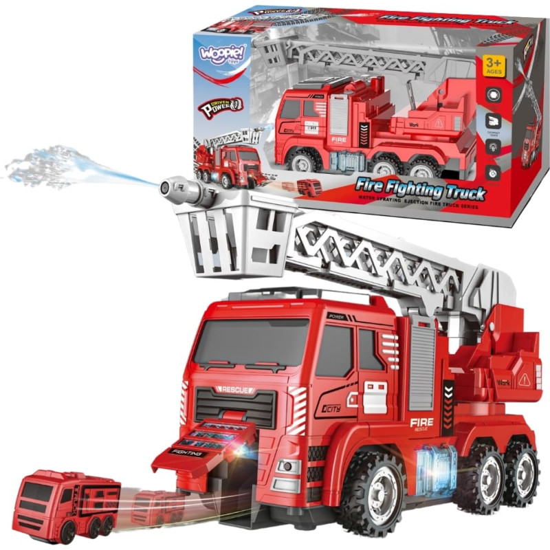 Woopie Interaktywny W&oacute;z Strażacki z Ruchomą Drabiną