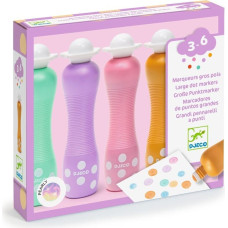 Djeco Цвета - Крупные точечные маркеры - Перламутровые