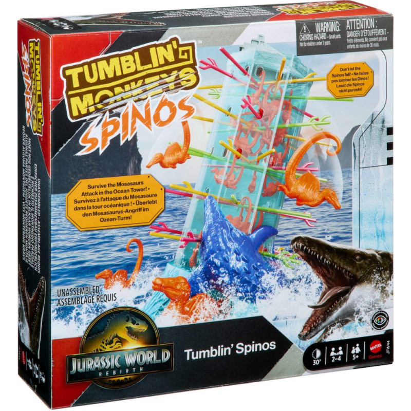 Mattel Jurassic World – падающий спинозавр, JFW44