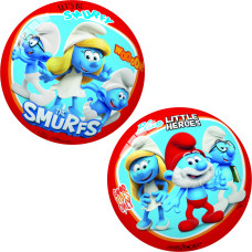 PIŁKA GUMOWA LICENCYJNA SMURFY