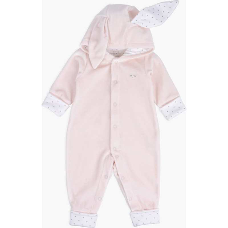Livly Clothing Plī&scaron;a kombinezons Livly "Plush Bunny Overall" pink