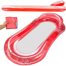 BESTWAY 43103 надувной матрас для бассейна с сеткой, красного цвета