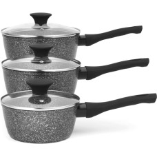 Salter BW05751S2EU7 Megastone 3-Piece Saucepan Set