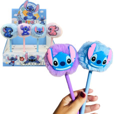 DŁUGOPIS POMPON STITCH FUTERKO