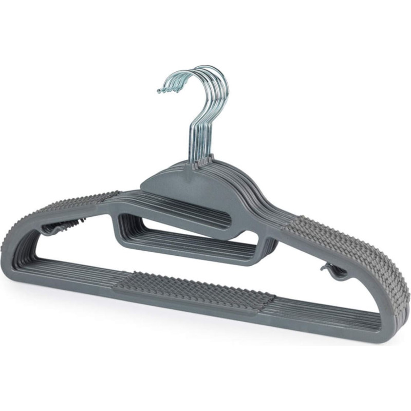 Beldray LA070598GRYFEU7 Grey Slimline Clothes Hangers - 8 Pack