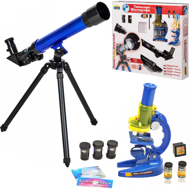 ZESTAW EDUKACYJNY TELESKOP + MIKROSKOP