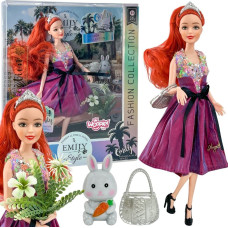 Woopie ROYAL Lalka Emi Style Fashion 32 cm - Stylowa Księżniczka w R&oacute;żowej Sukni + Akcesoria