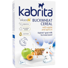 Kabrita Гречневая каша с яблоком и абрикосом на основе козьего молока для детей с 5 месяцев, 180 г