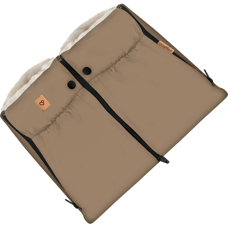 Two-parts hand muffs Aspen latte