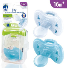 Pacifier Joy 16m+ transp.-turquoise