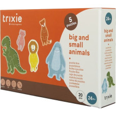 Trixie puzle -  Lieli un mazi dzīvnieki (5 puzles) - 35-630