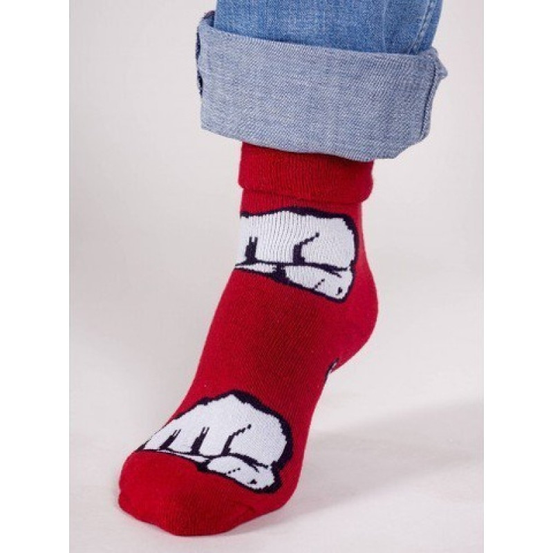 Yo Baby Zeķes frotē 31/34 SKF-0003 red bunch