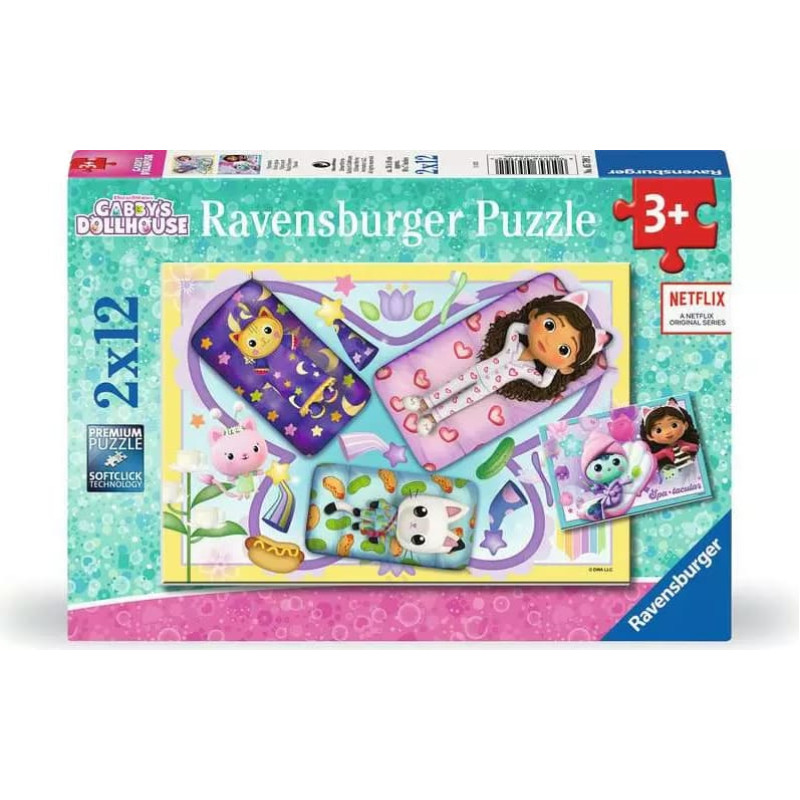 Ravensburger Puzzle Gabbys Dollhouse 2x12pc 5709