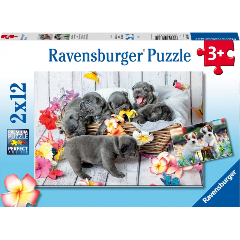 Ravensburger Пазл 2x12 элементов Пушистики