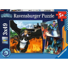 Ravensburger Пазл 3x49 элементов Драконы Дисней