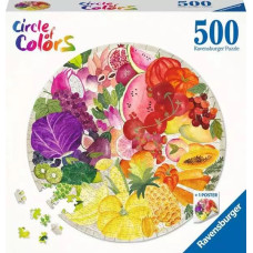 Ravensburger Пазл 500 Круг цветов: Фрукты и овощи