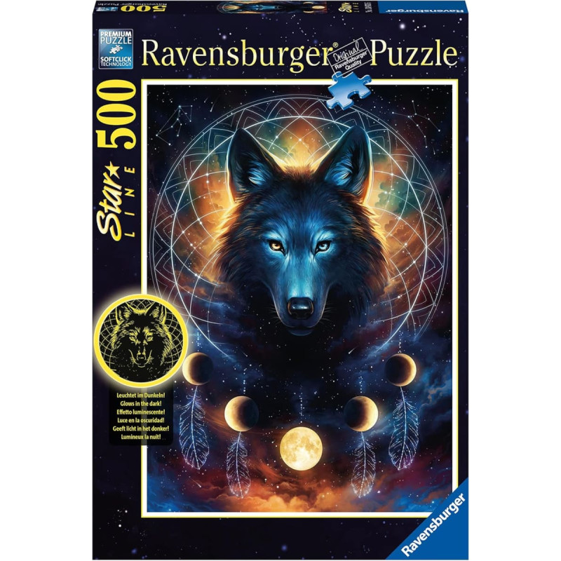 Ravensburger Пазл 500 St Лунный волк