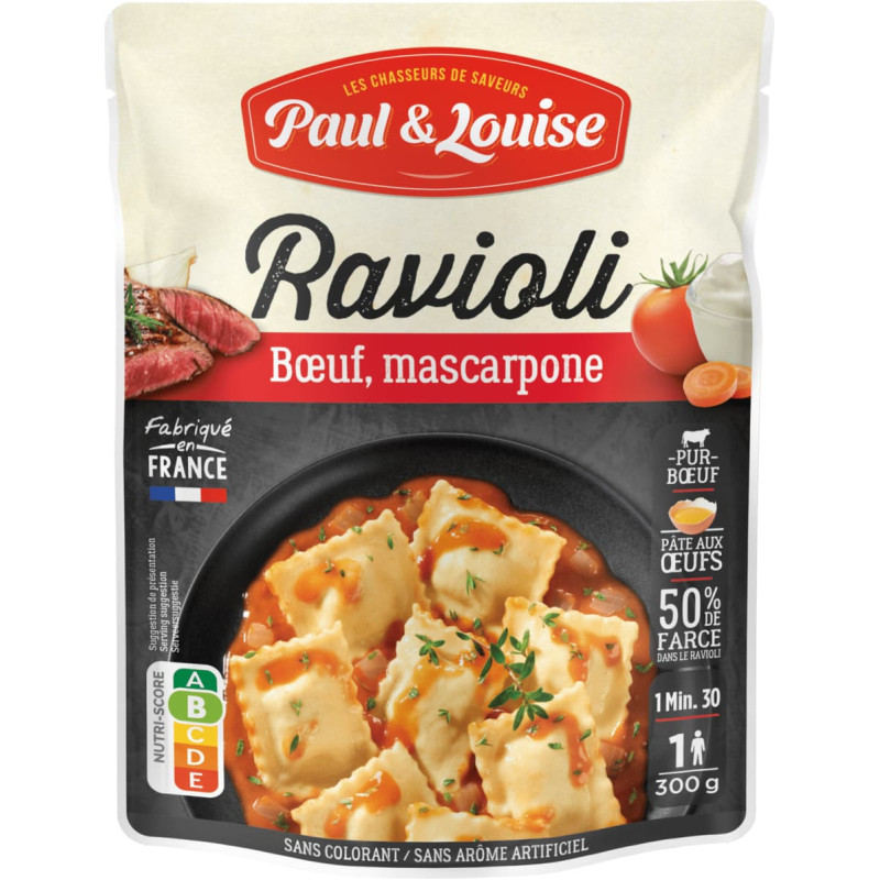 Paul&Louise Равиоли с говядиной в томатно-маскарпоне соусе, 300 г