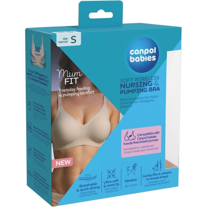 Canpol 78/013 Mum fit biustonosz do karmienia i odciągania S