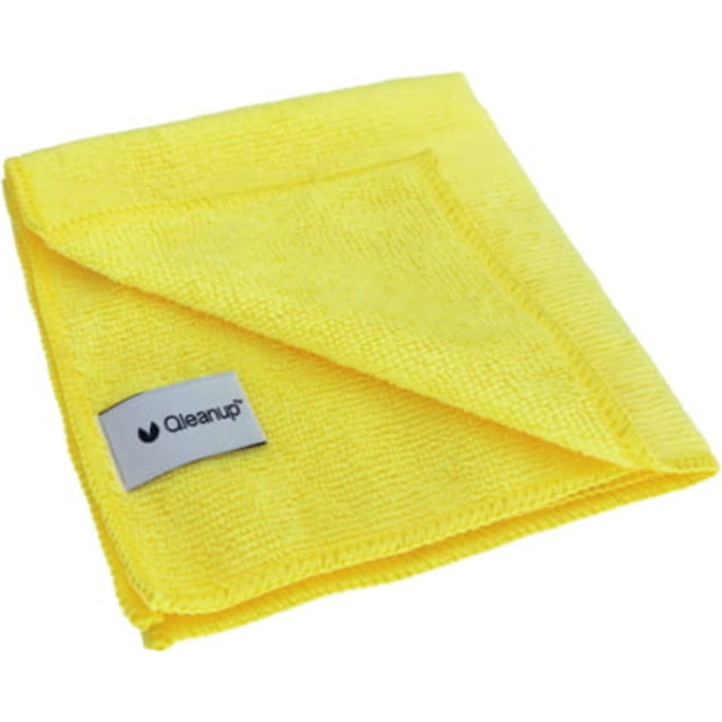 Qleanup Салфетки из микрофибры 250 г/м&sup2;, 30x30 см, 10 шт., QLEANUP, желтый цвет.
