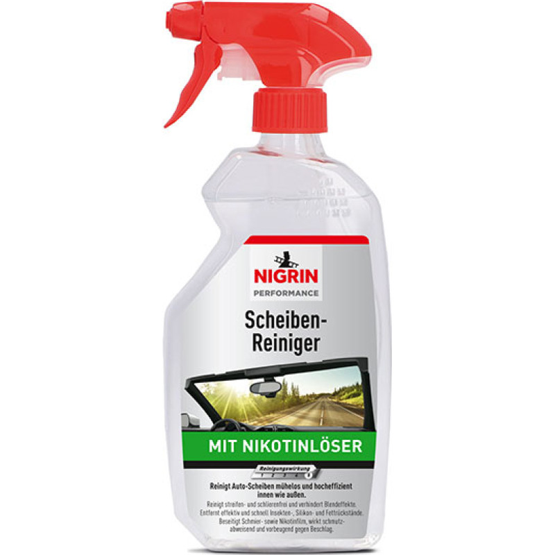 Nigrin Средство для мытья стекол NIGRIN Performance с удалением никотина (500 мл)