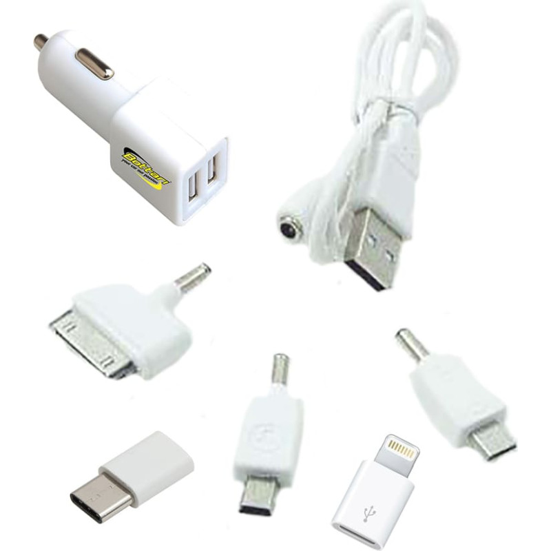 Bottari Автомобильное зарядное устройство для телефона 5 адаптеров 12В "NEW CHARGER"