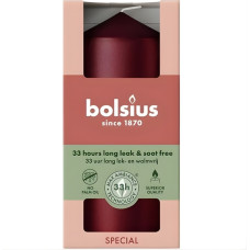 Bolsius Цилиндрическая свеча &Oslash;120x58 мм, металлический красный