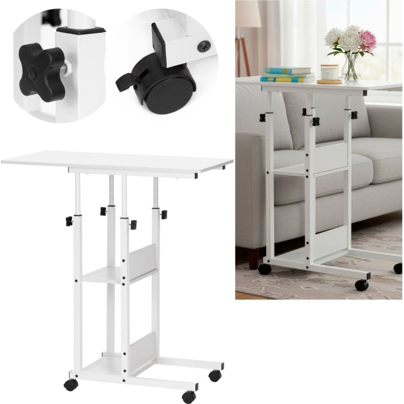 Springos Мобильный стол 73–85 x 40 x 80 см HF0059