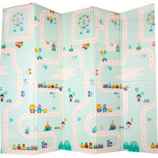 Развивающий двухсторонний складной игровой коврик УЛИЦА ПАНДЫ 180 x 200 см