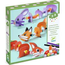 Djeco Нанизывание с пушистыми проволочками - Милые животные