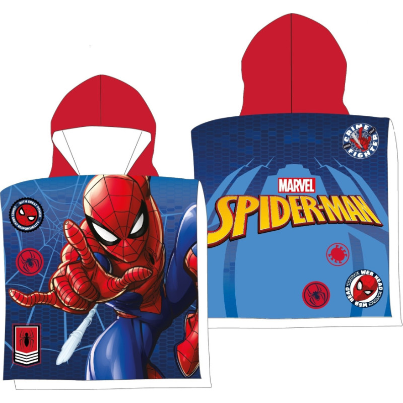 FAST DRY PONCHO 50X100 CM SPIDERMAN SPI36-5087 MICROFIBER