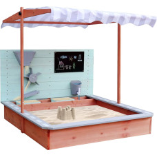 LULILO SABLO деревянная песочница с поворотной крышей