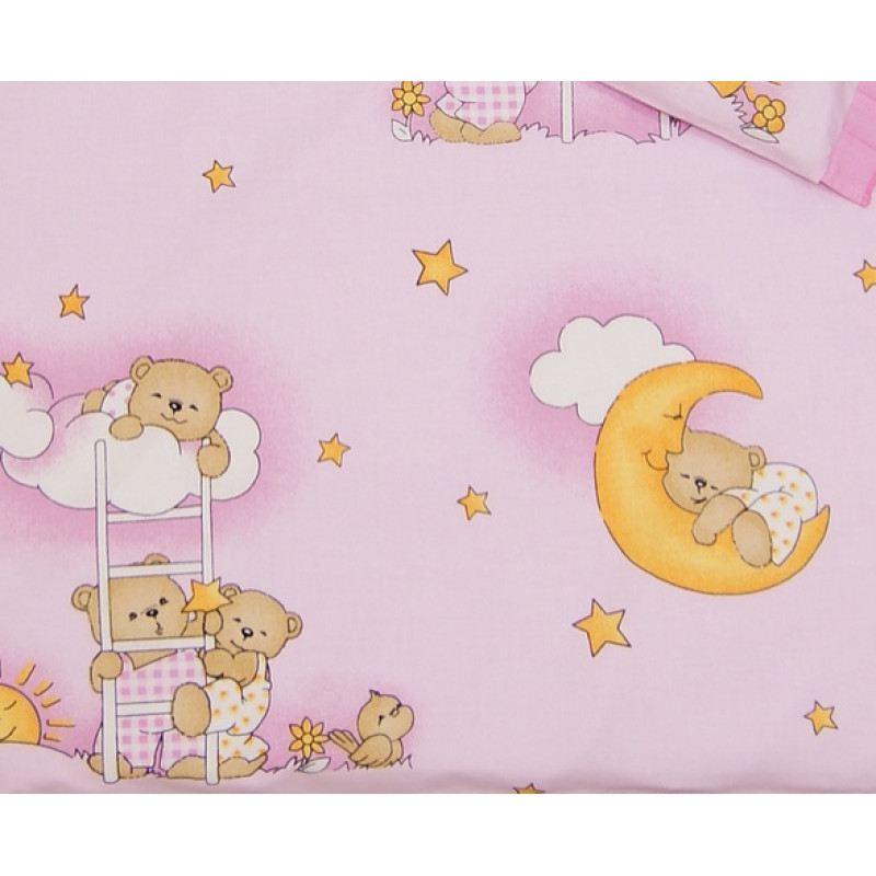 Atk Kieczmerscy Autiņ&scaron; flaneļa BEAR&LADDERS 70x80 cm (4388)