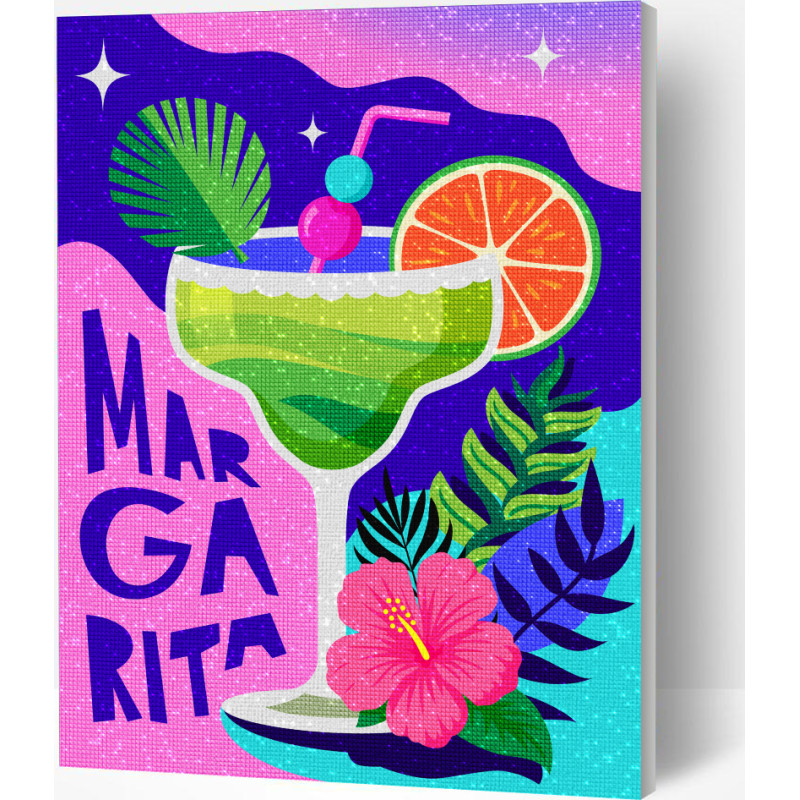 Splat Planet pixel art MARGARITA 30x40 cm
