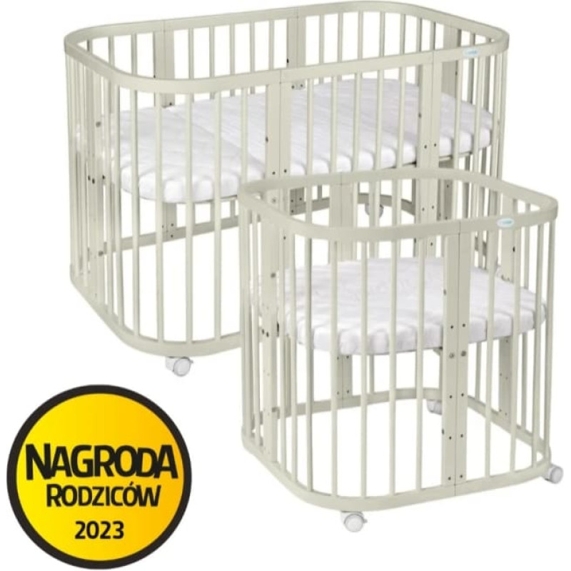 Waldin деревянная кроватка-трансформер 7 в 1 с матрасом, Olive