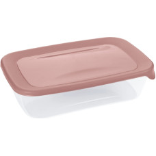 Curver Квадратный контейнер для продуктов Fresh&Go объемом 1 л, розовый