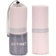 Springos Спортивное полотенце из микрофибры Actiget ACT0198, 180 &times; 100 см, пудрово-розовое