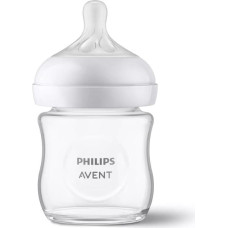 PHILIPS AVENT Natural Response Стеклянная детская бутылочка 125ml, соска с медленным потоком 0m+. SCY930/01