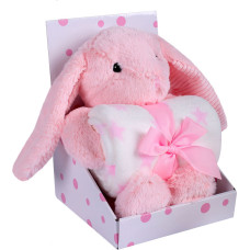 Easy Care 562 Kocyk + pluszak PINK RABBIT