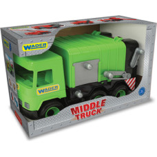 Wader 32103 Middle Truck - Śmieciarka zielona